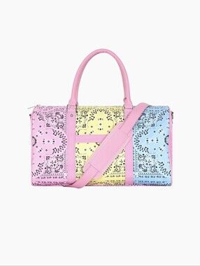 Iscream Bandana Patchwork Duffle Bag Overnight Tote Bag BNWT RETIRED
